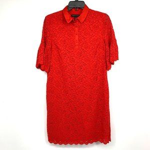 Banana Republic Red Lace Dress